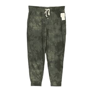 Sun + Stone Men's Tie Dye PJ Jogger Large Drawstring Button Fly 3-Pocket NEW